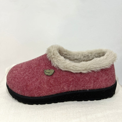 Zapatilla de casa cerrada RAINRAW Plumaflex - burdeos