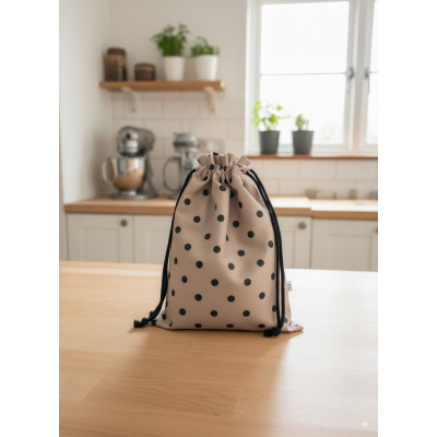 Bolsa de merienda - TOPOS - negro