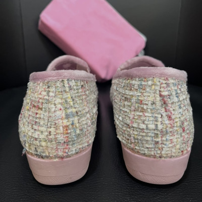 Zapatilla de casa KERCLA media cuña - rosa