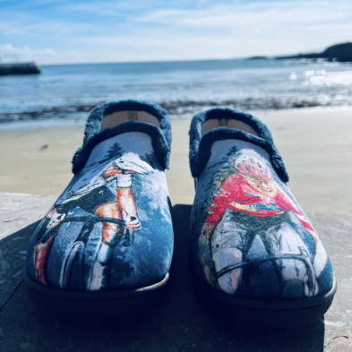 Zapatilla de casa BICI - cerrada Plumaflex - Gris