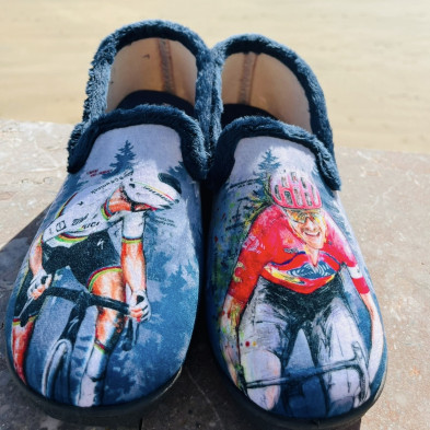 Zapatilla de casa BICI - cerrada Plumaflex - Gris