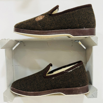 Zapatillas de casa SOCA - cerradas - marrón - lana pura