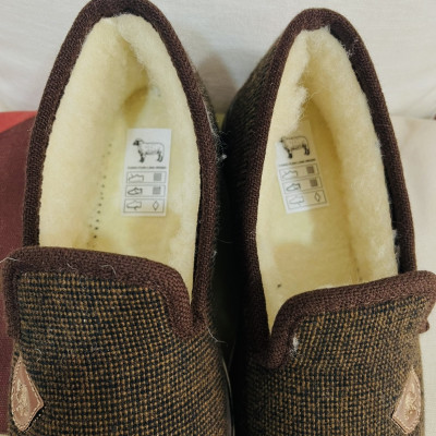 Zapatillas de casa SOCA - cerradas - marrón - lana pura