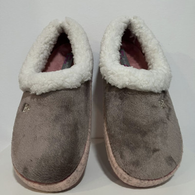 Zapatillas de casa  FOLKE cerrada- Biorelax piedra/rosa