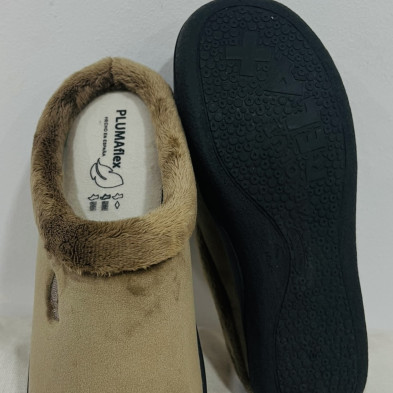 Zapatilla de casa HALLOND descalza - Plumaflex - beig