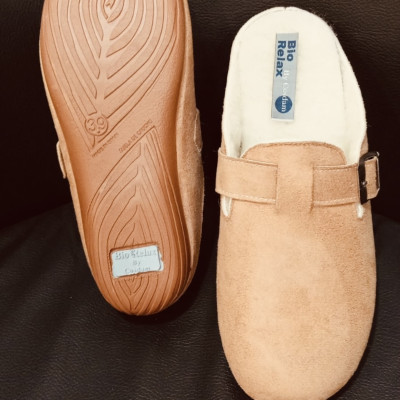 Zapatillas de casa NEPAL - BioRelax - descalza - cuero