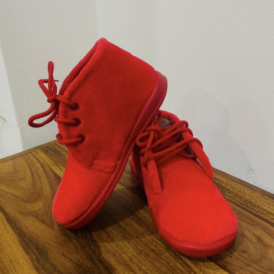 Zapatillas de casa BOTI - bota rojo