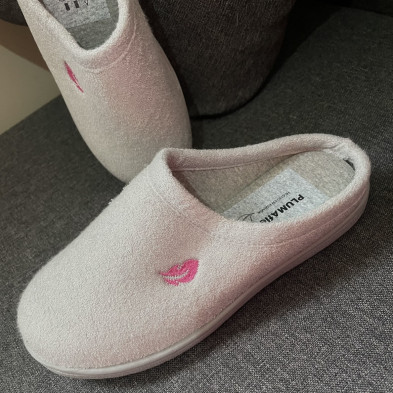 Zapatilla de casa BAMBOO - Plumaflex descalza - gris