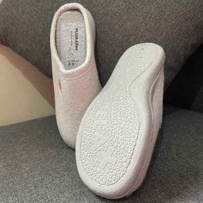 Zapatilla de casa BAMBOO - Plumaflex descalza - gris