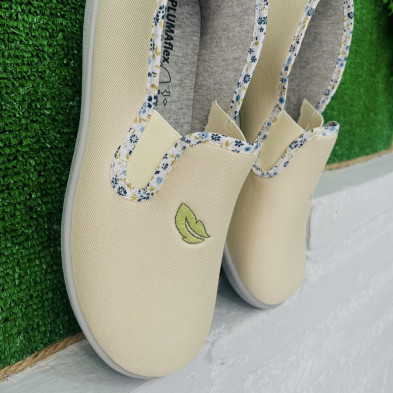 Zapatillas de casa PURE - cerrada Plumaflex beig