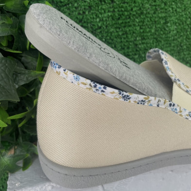 Zapatillas de casa PURE - cerrada Plumaflex beig