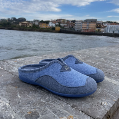 Zapatillas de casa BIRLEX descalzas - azul