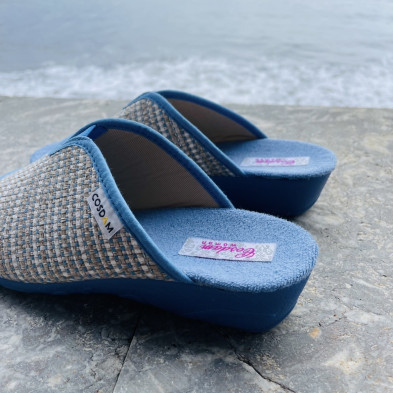 Zapatillas de casa ALGORTA - abierta y descalza - media cuña