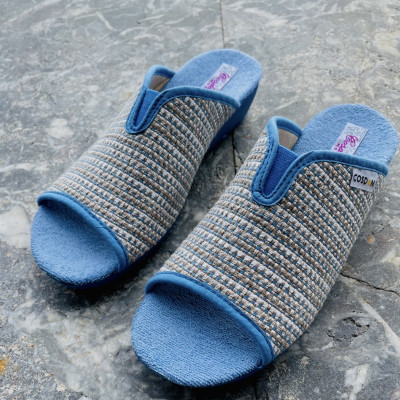 Zapatillas de casa ALGORTA - abierta y descalza - media cuña