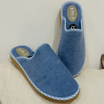 Zapatillas de casa mujer AMARI azul - Descalza, frescas y ligeras