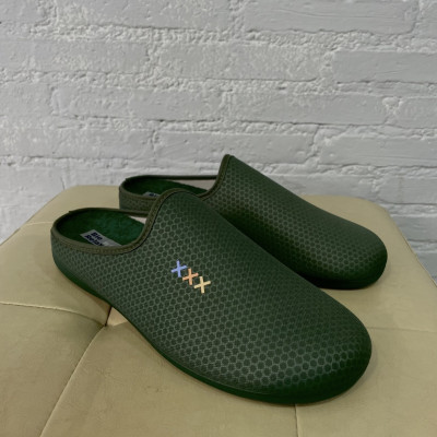 Zapatillas de casa ROCO - descalzas - verde botella