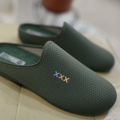Zapatillas de casa ROCO - descalzas - verde botella