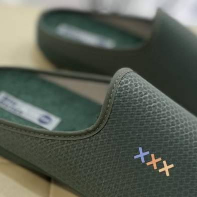 Zapatillas de casa ROCO - descalzas - verde botella