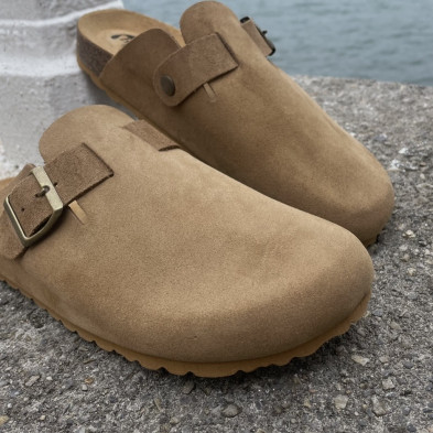 Zueco bio hombre DALLAS piel cuero