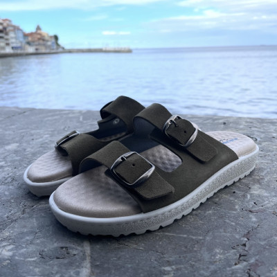 Sandalia PRIUS bio serraje kaki