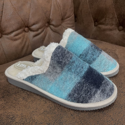 Zapatillas de casa ZETA - descalza turquesa