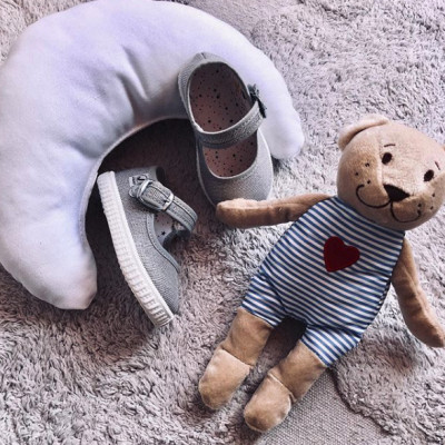 Mercedita lona CIRO - gris con glitter