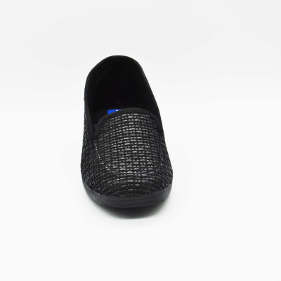 Mocasín cómodo - CROCO negro