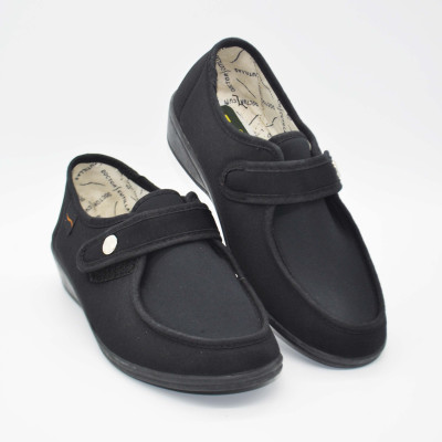 Zapato cómodo licra - negro