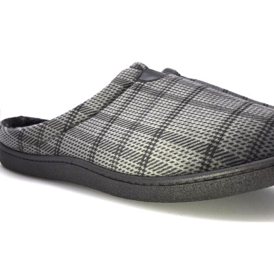 Zapatilla de casa - descalza Plumaflex cuadro gris