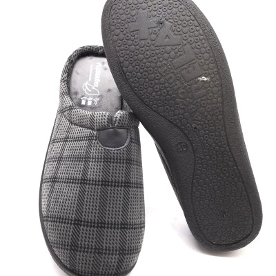 Zapatilla de casa - descalza Plumaflex cuadro gris