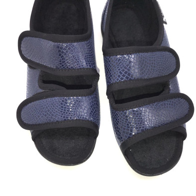 Sandalia PIGMEA - doble velcro - azul marino