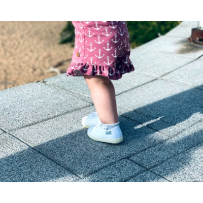 Zapatilla lona con cordones - INGLESES - Blanco