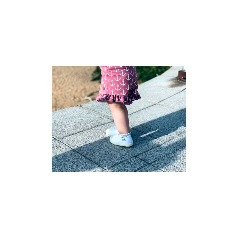 Zapatilla lona con cordones - INGLESES - Blanco