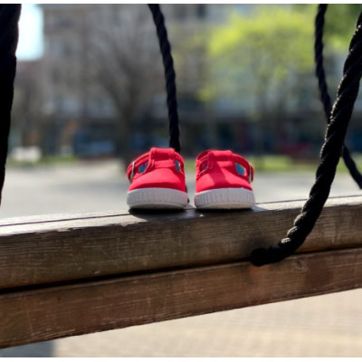 Sandalia lona ARTIS - Rojo