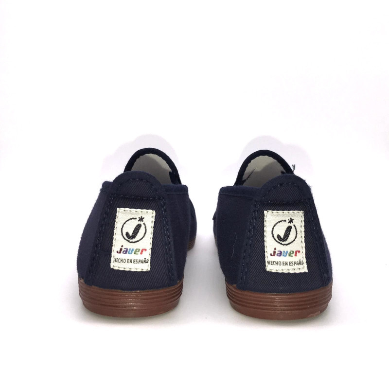 Alpargata Kung fu lona y elástico unisex azul marino