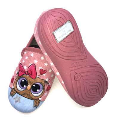 Zapatilla de casa infantil cerrada BioRelax - Búho