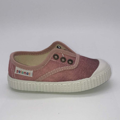 Deportivo unisex sin cordones - rosa