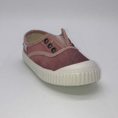 Deportivo unisex sin cordones - rosa