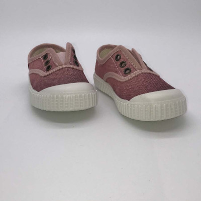 Deportivo unisex sin cordones - rosa