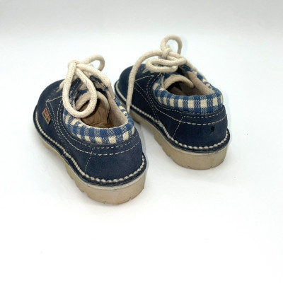 Zapato infantil - antelina azul marino