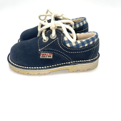 Zapato infantil - antelina azul marino