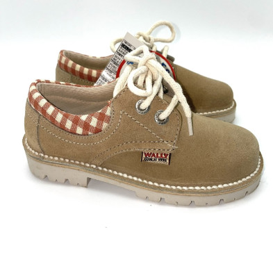 Zapato infantil - antelina cuero