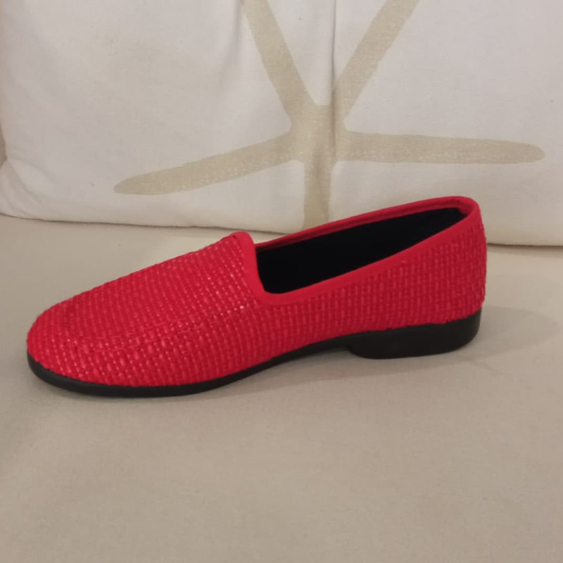 Mocasín plano - rojo