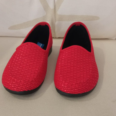 Mocasín plano - rojo