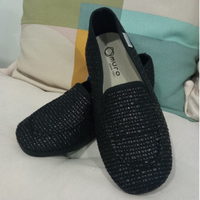 Mocasín cómodo - CROCO negro