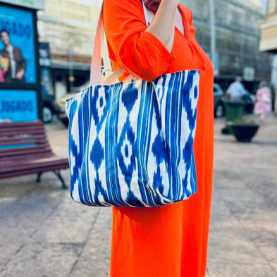 Conjunto Totebag y neceser OCEAN azul - personalizable