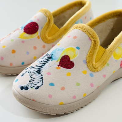 Zapatilla de casa infantil SELVA - mostaza