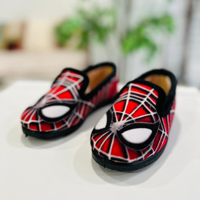 Zapatilla de casa SPIDER - cerrada rojo