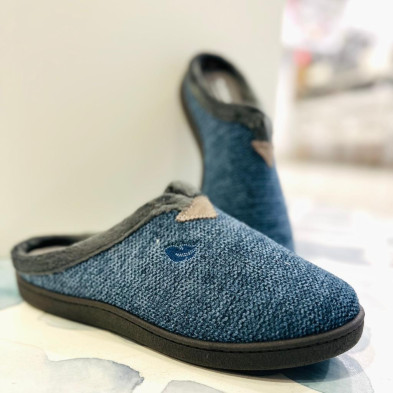 Zapatilla de casa MANAROLA - descalza Plumaflex azul