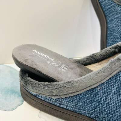 Zapatilla de casa MANAROLA - descalza Plumaflex azul